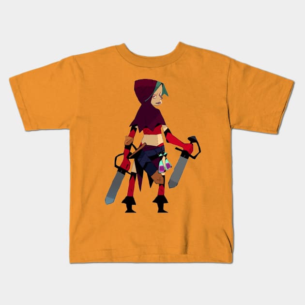 Androgynous Assassin (no text) Kids T-Shirt by HiddenLeaders